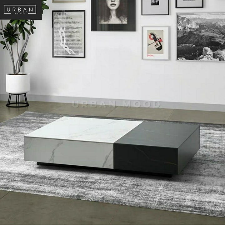 MERSER Modern Marble TV Console