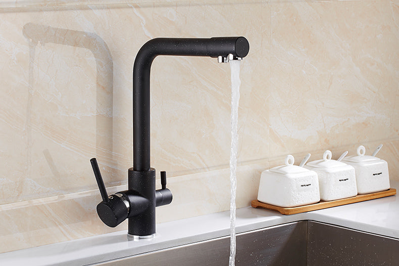 URI Minimalist Matte Black/Nude Tap Faucet