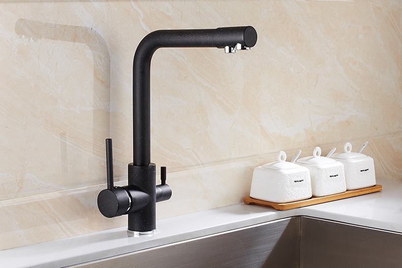 URI Minimalist Matte Black/Nude Tap Faucet