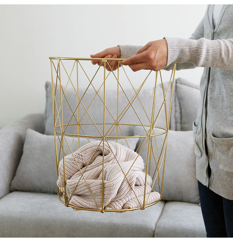 Quirky Versatile Gold Metal Frame Side Table