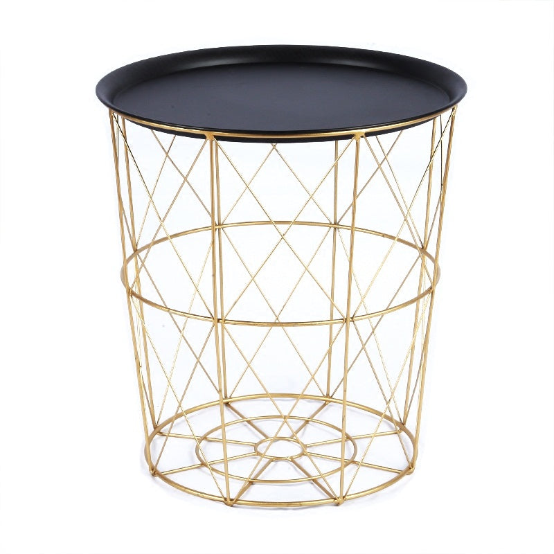 Quirky Versatile Gold Metal Frame Side Table