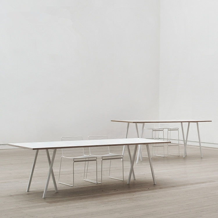 CARLENE Minimalist Ultra Slim Wooden Dining Office Table