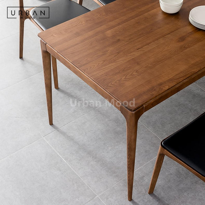 Premium | ADELINE Solid Wood Dining Table