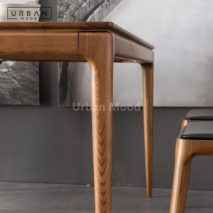 Premium | ADELINE Solid Wood Dining Table