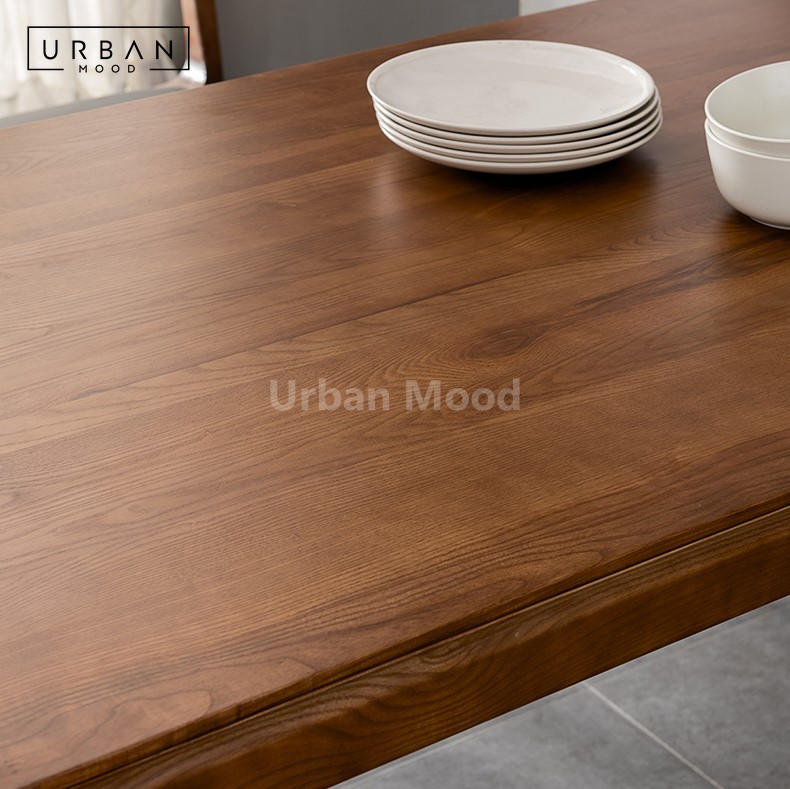 Premium | ADELINE Solid Wood Dining Table