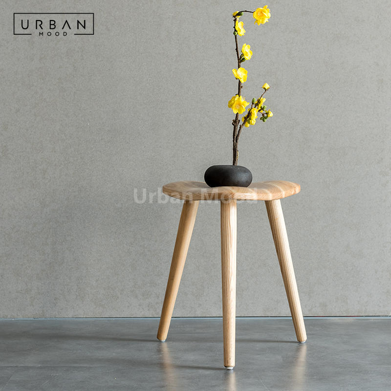 Premium | TRAPEZE Solid Wood Stool