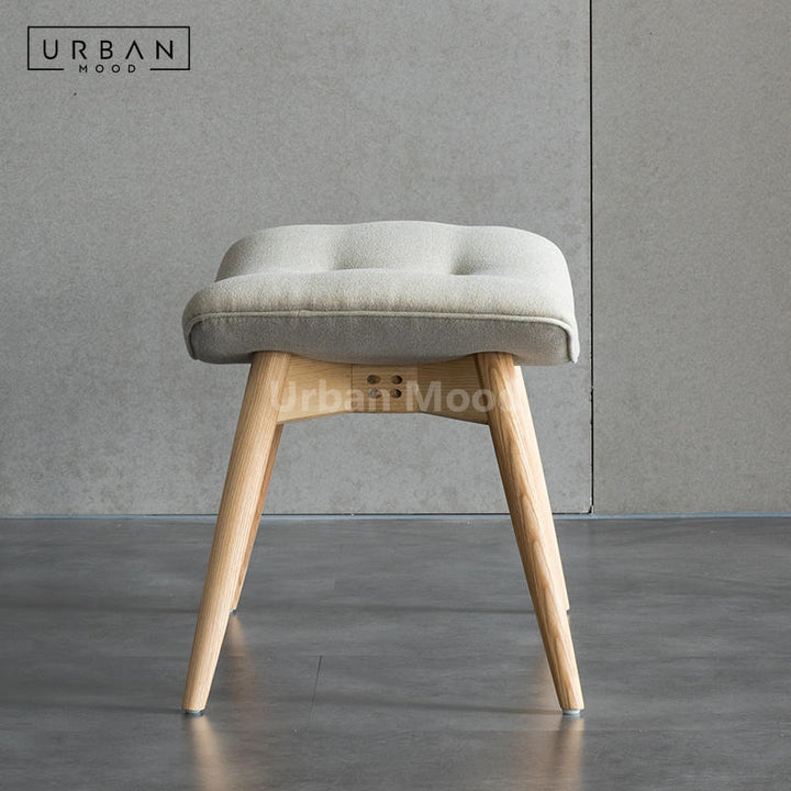 Premium | CODDLE Solid Wood Fabric Stool