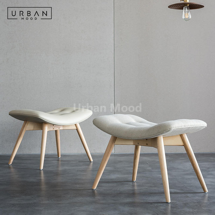 Premium | CODDLE Solid Wood Fabric Stool