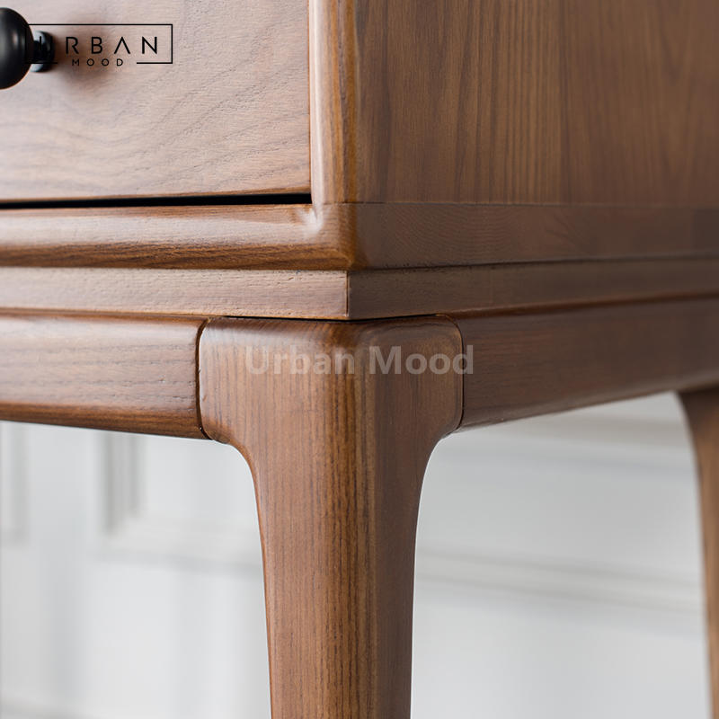 Premium | BERNICE Solid Wood Side Cabinet