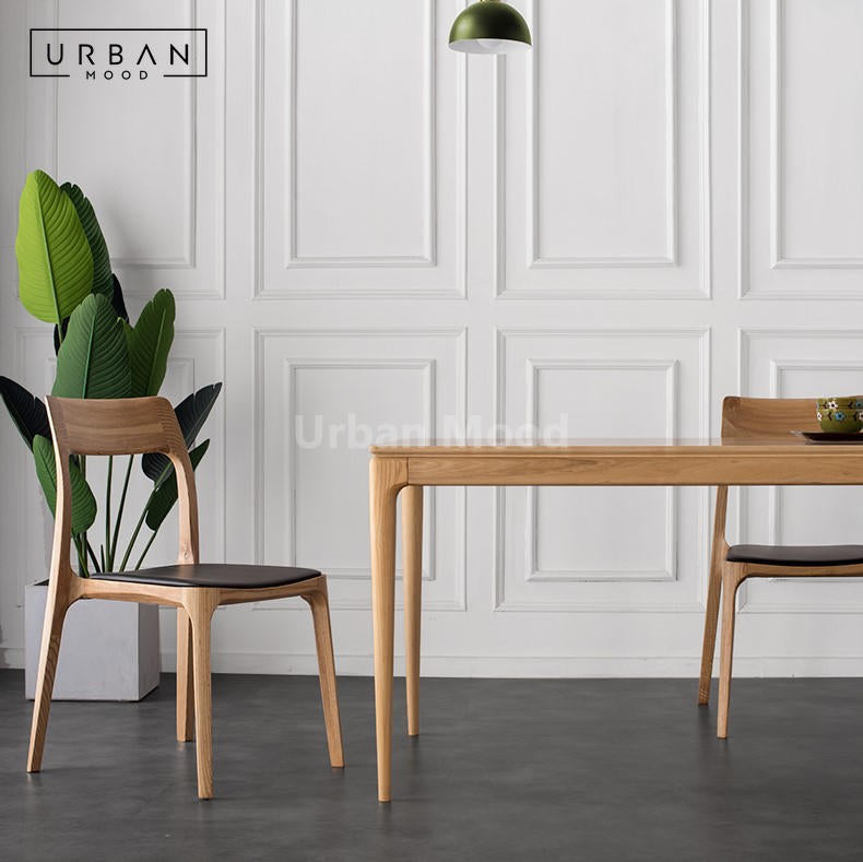 Premium | ADELINE Solid Wood Dining Table