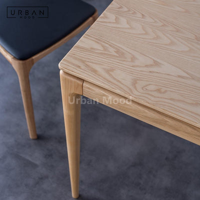 Premium | ADELINE Solid Wood Dining Table