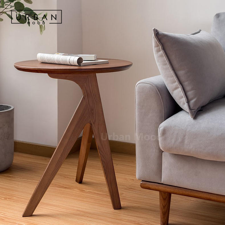 Premium | WICKEN Solid Wood Side Table