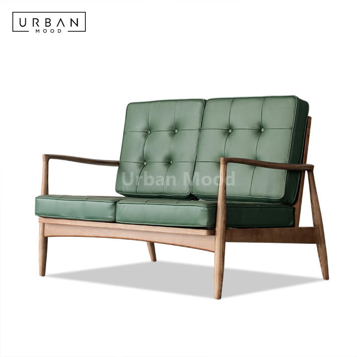 Premium | LUXEM Solid Wood Leather Chair and Sofa