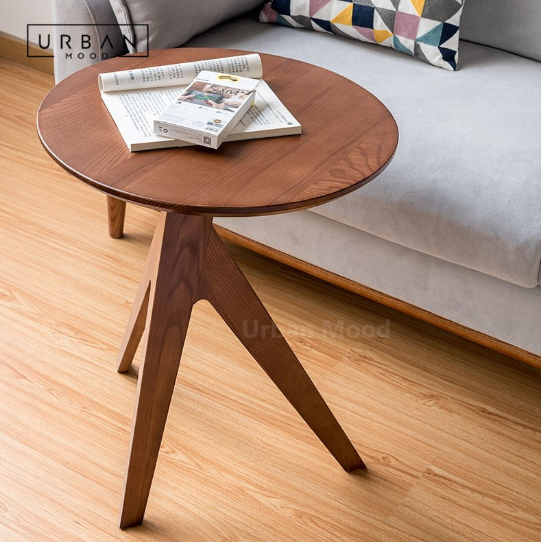 Premium | WICKEN Solid Wood Side Table