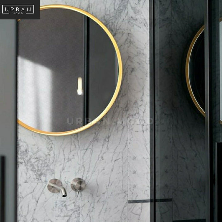 AERIS Modern LED Round Wall Mirror