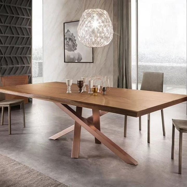 AIDYN Wishbone Solid Wood Dining Table