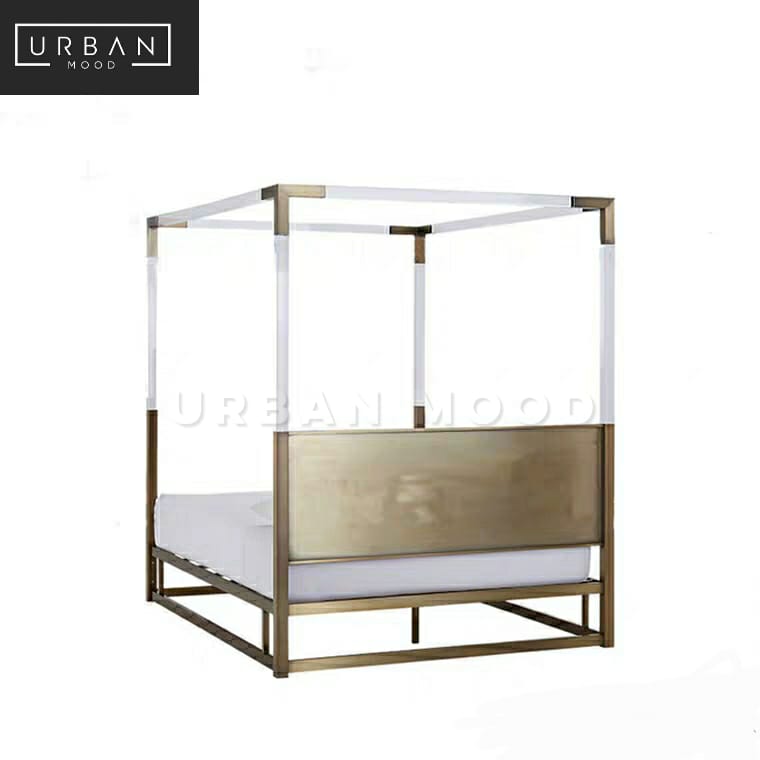 ANTHRO Modern Acrylic Canopy Bedframe