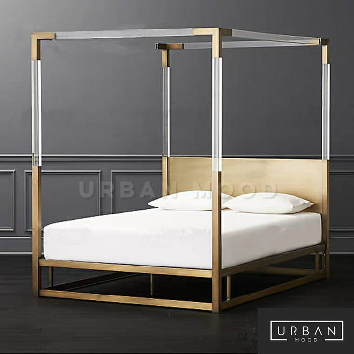 ANTHRO Modern Acrylic Canopy Bedframe