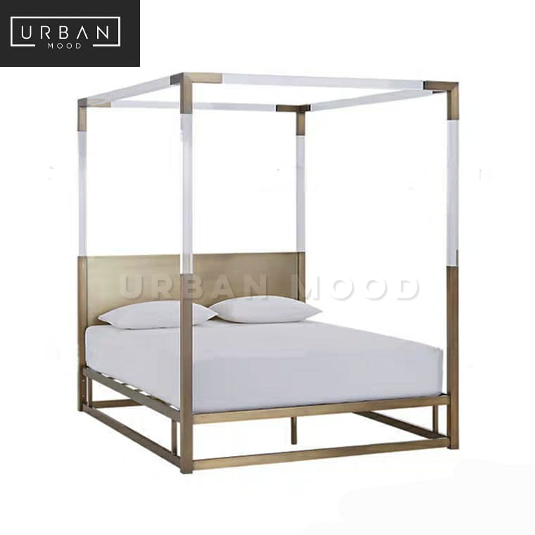 ANTHRO Modern Acrylic Canopy Bedframe