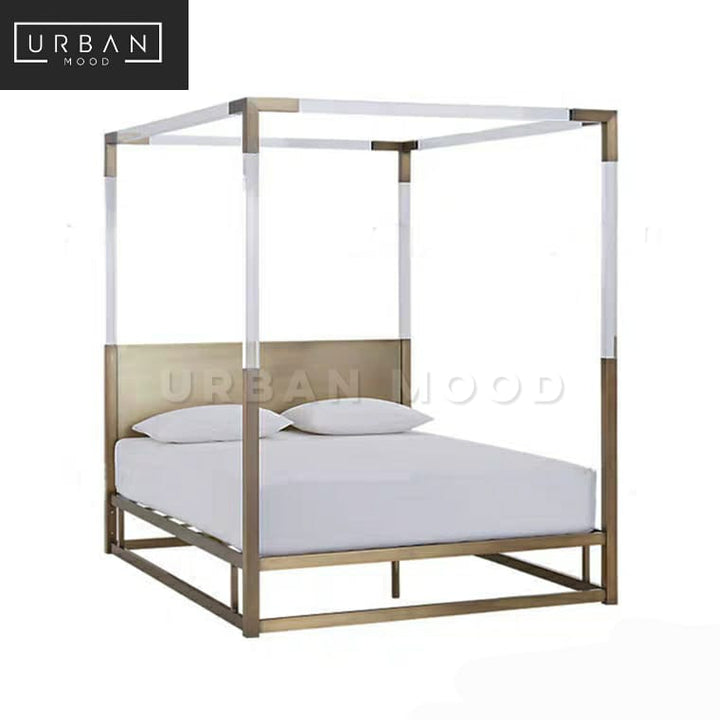 ANTHRO Modern Acrylic Canopy Bedframe