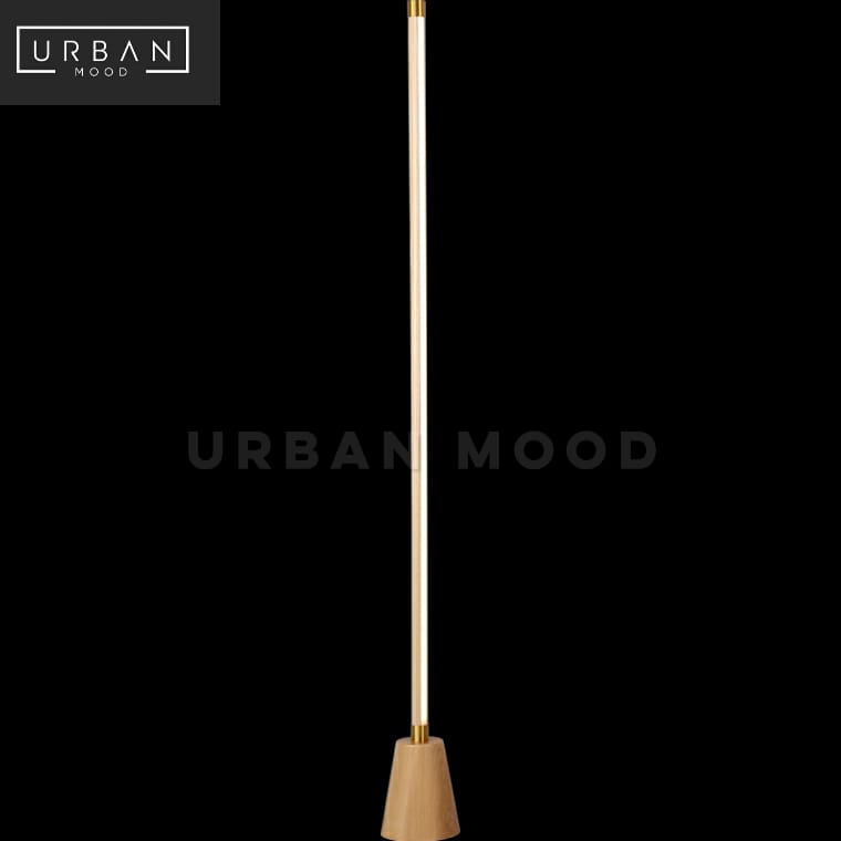 AXL Minimalist Solid Wood LED Floor Lamp