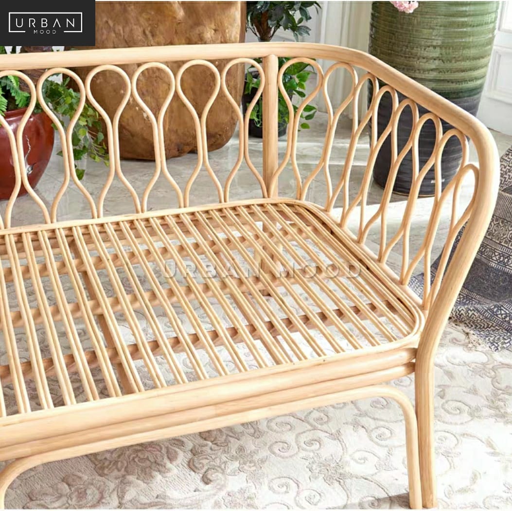 AMITY Vintage Rattan Sofa