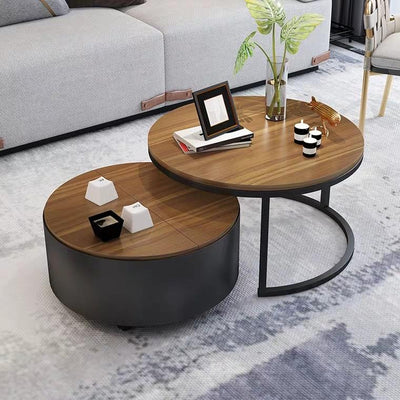 (Ready To Ship) BALE Round Nesting Coffee Tables