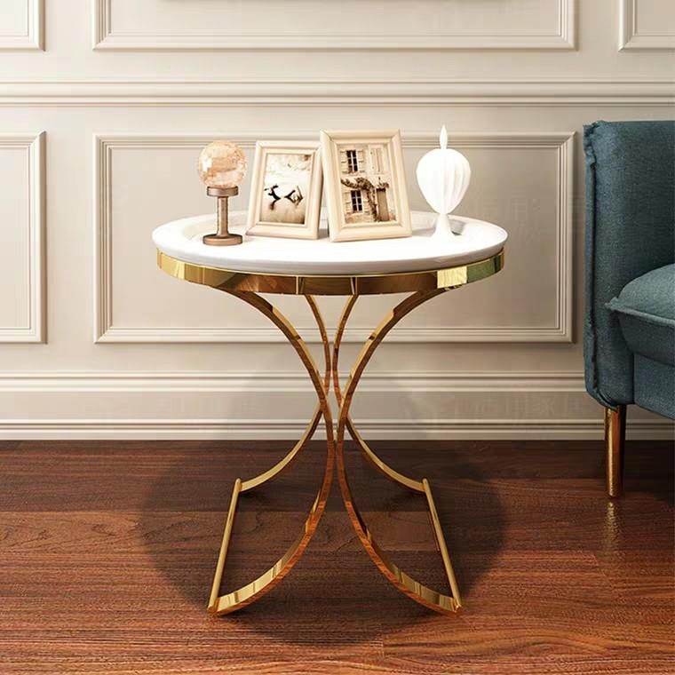 BRAXTON Luxury Gold Side Table