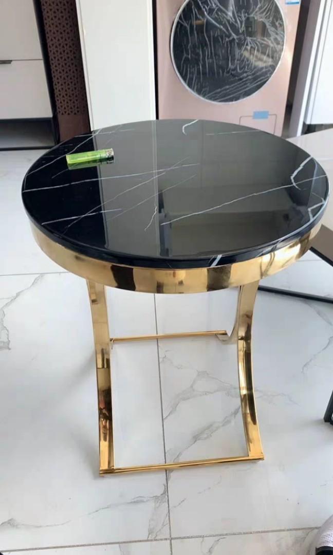 BRAXTON Luxury Gold Side Table