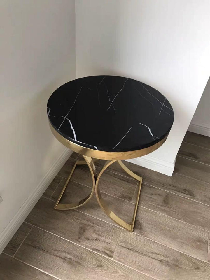 BRAXTON Luxury Gold Side Table