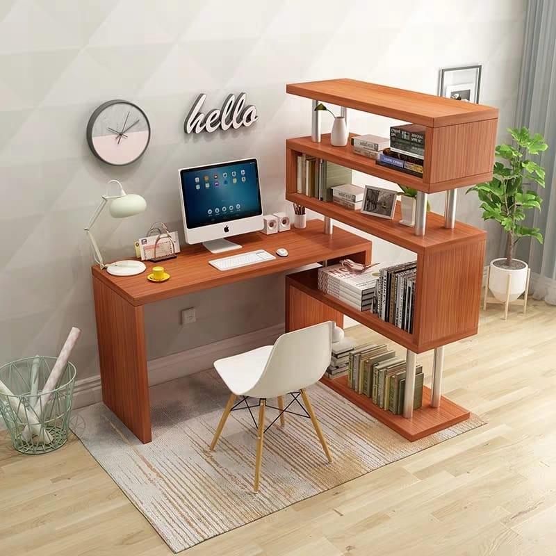 (Clearance) BRYAN Modern Modular Shelf Study Table