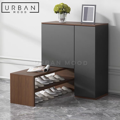 BARNE Modern Shoe Cabinet Bench