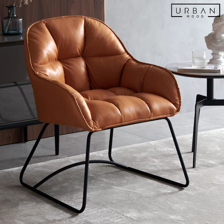 BOBO Modern Leather Dining Chair