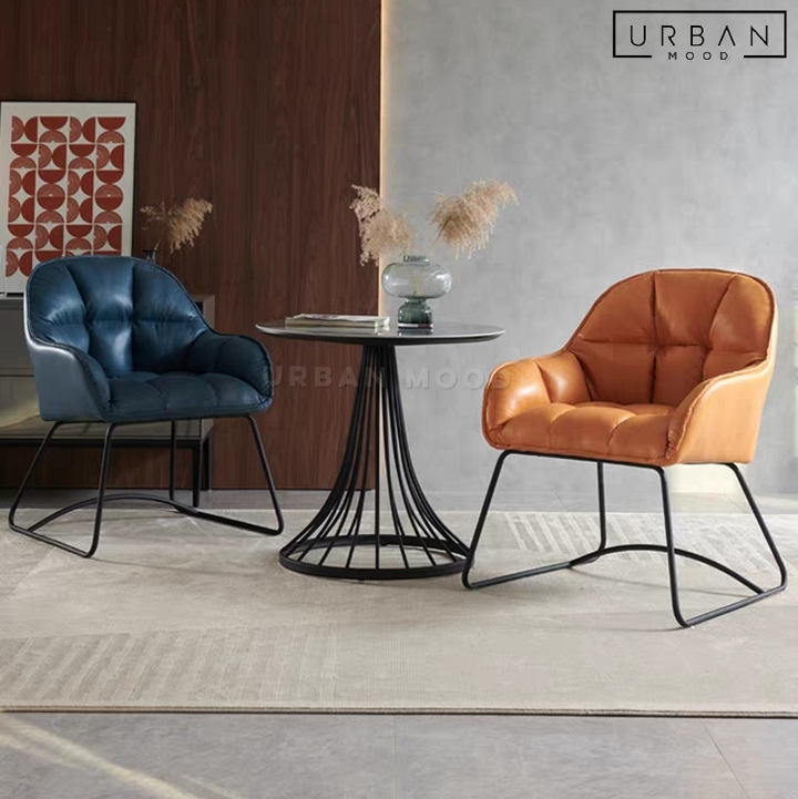 BOBO Modern Leather Dining Chair