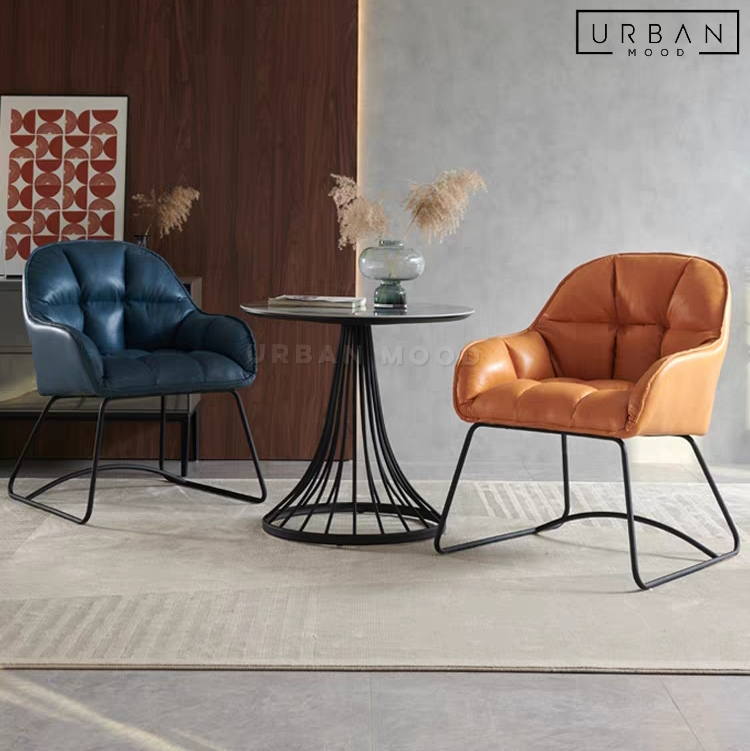 BOBO Modern Leather Dining Chair