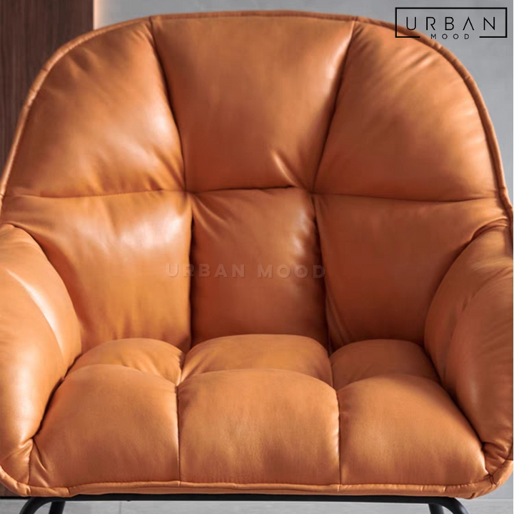 BOBO Modern Leather Dining Chair