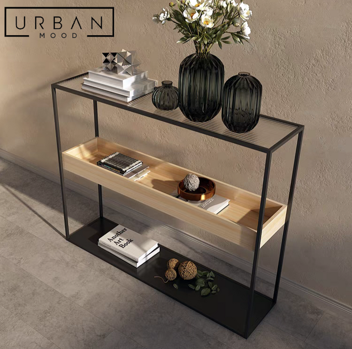 BURNHAM Industrial Console Table