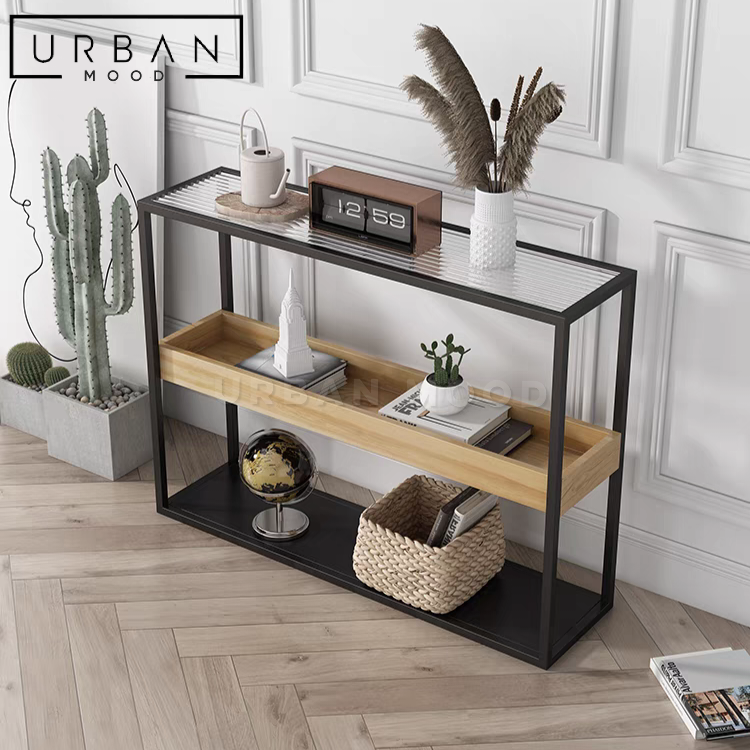 BURNHAM Industrial Console Table