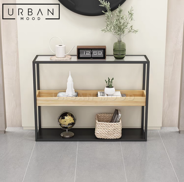 BURNHAM Industrial Console Table