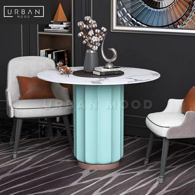 CALIBER Modern Sintered Stone Round Dining Table