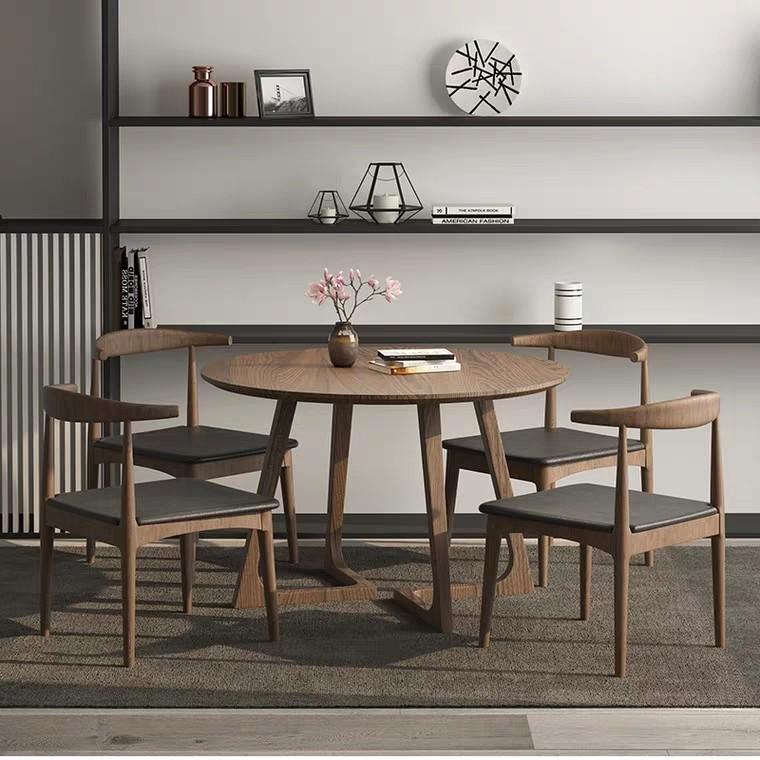 CARSON Solid Wood Round Dining Table