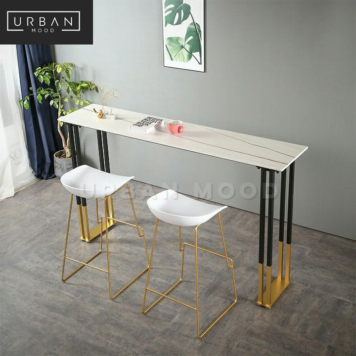 CELESTE Modern Slate Bar Table