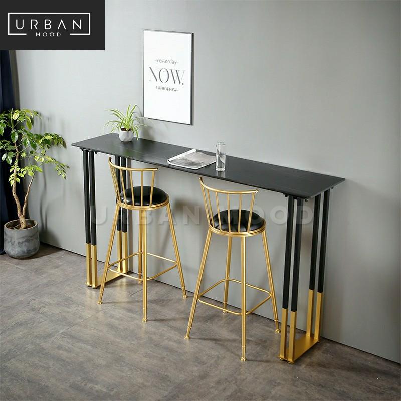 CELESTE Modern Slate Bar Table