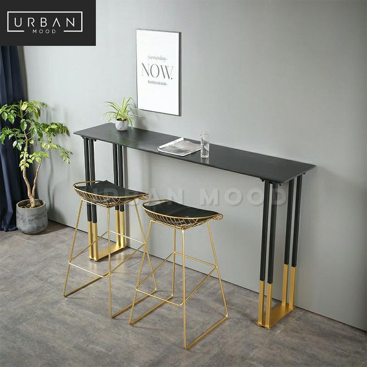 CELESTE Modern Slate Bar Table