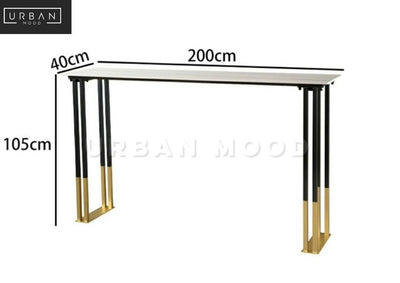 CELESTE Modern Slate Bar Table