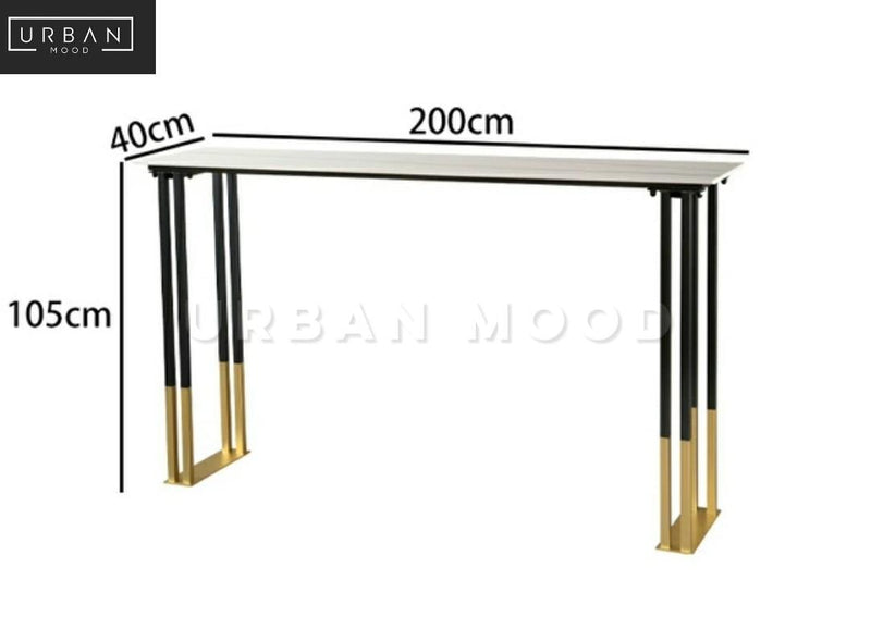 CELESTE Modern Slate Bar Table