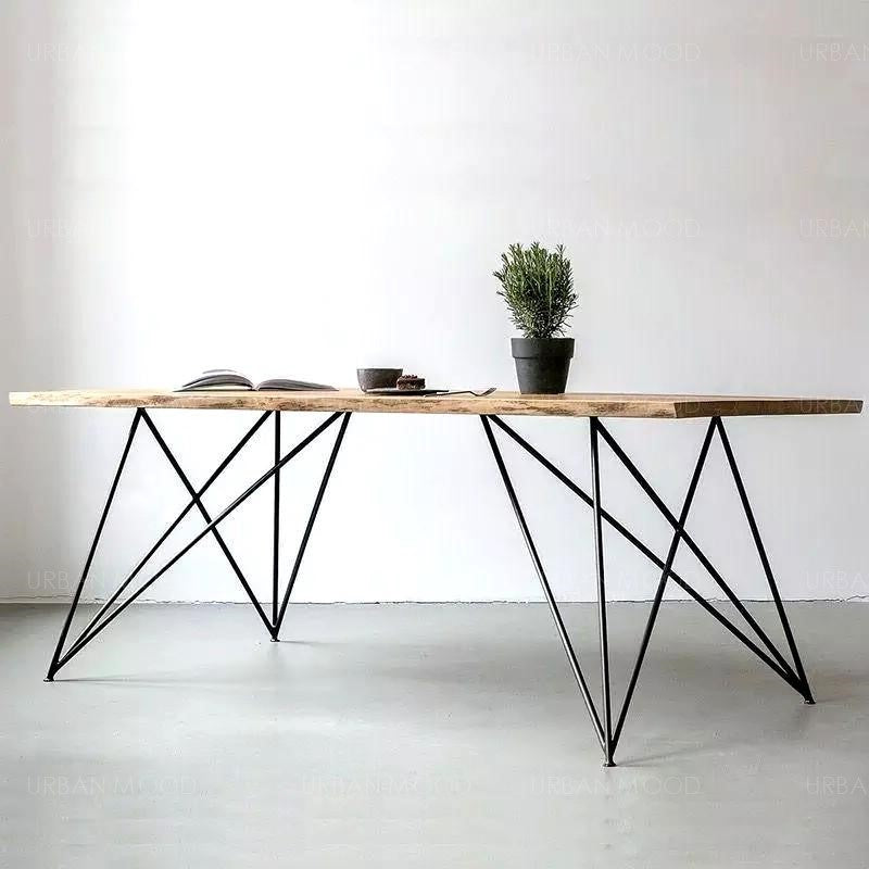CESAR Minimalist Solid Wood Dining Office Table – Urban Mood