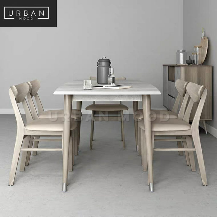 CHAVERS Modern Industrial Dining Table & Chairs