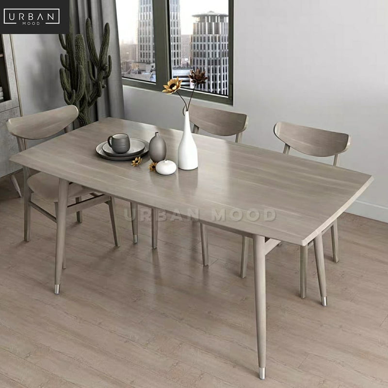 CHAVERS Modern Industrial Dining Table & Chairs