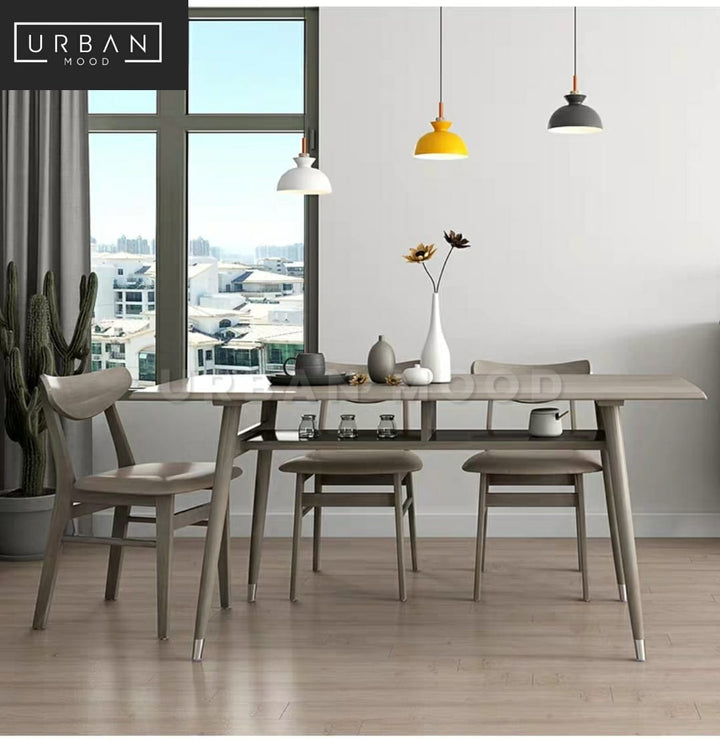 CHAVERS Modern Industrial Dining Table & Chairs